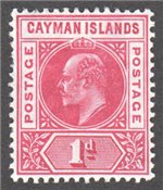 Cayman Islands Scott 9 Mint